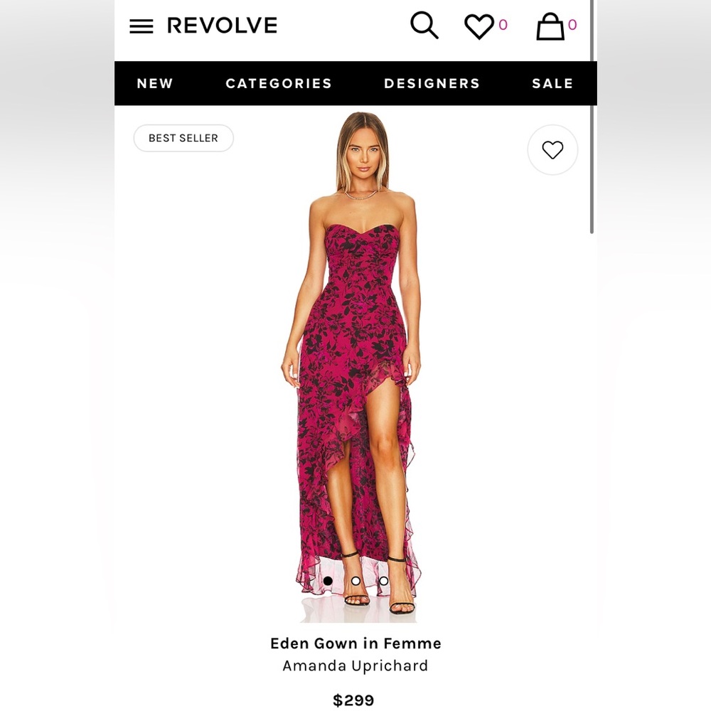 Beautiful floral Amanda Uprichard dress!